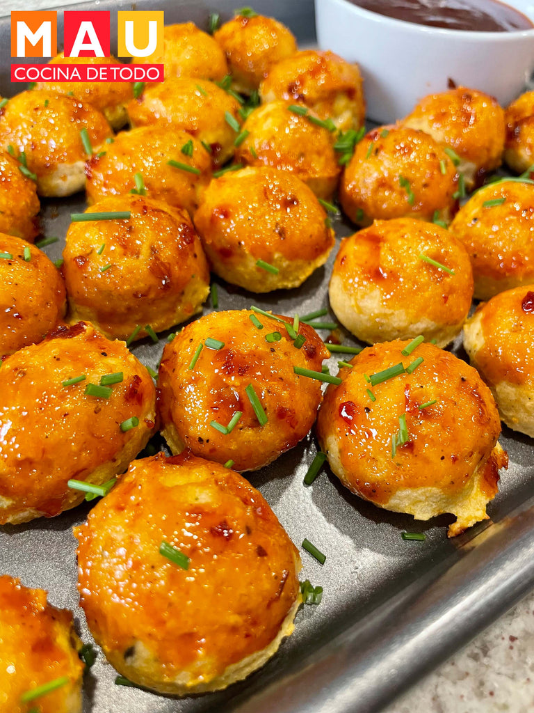 Albondigas de Pollo Miel y Chipotle