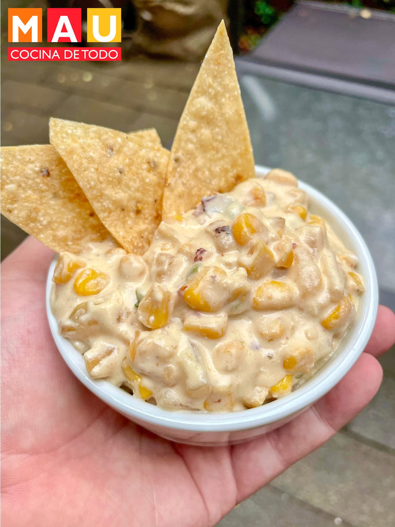 Botana de Elote con Queso