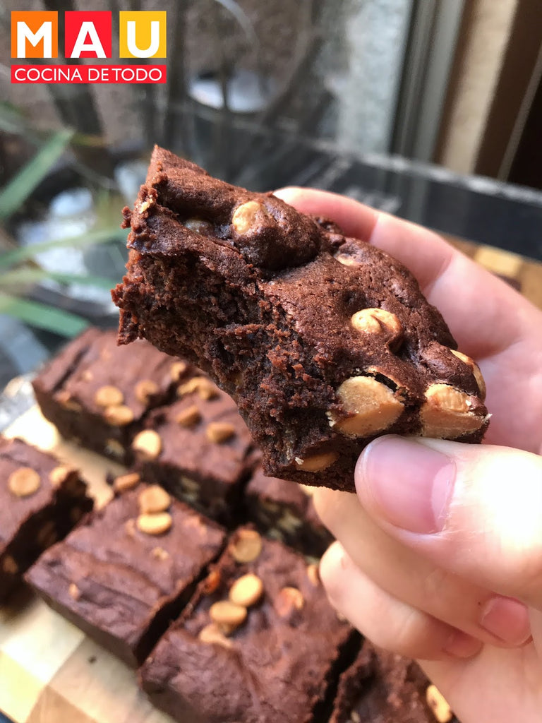 Brownies con Chispas de Peanut Butter