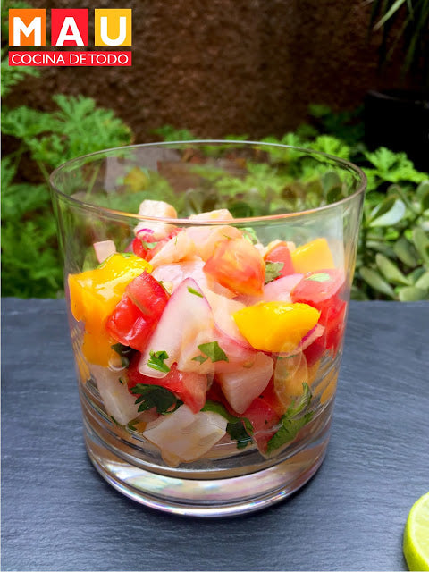 Ceviche de Pescado con Mango