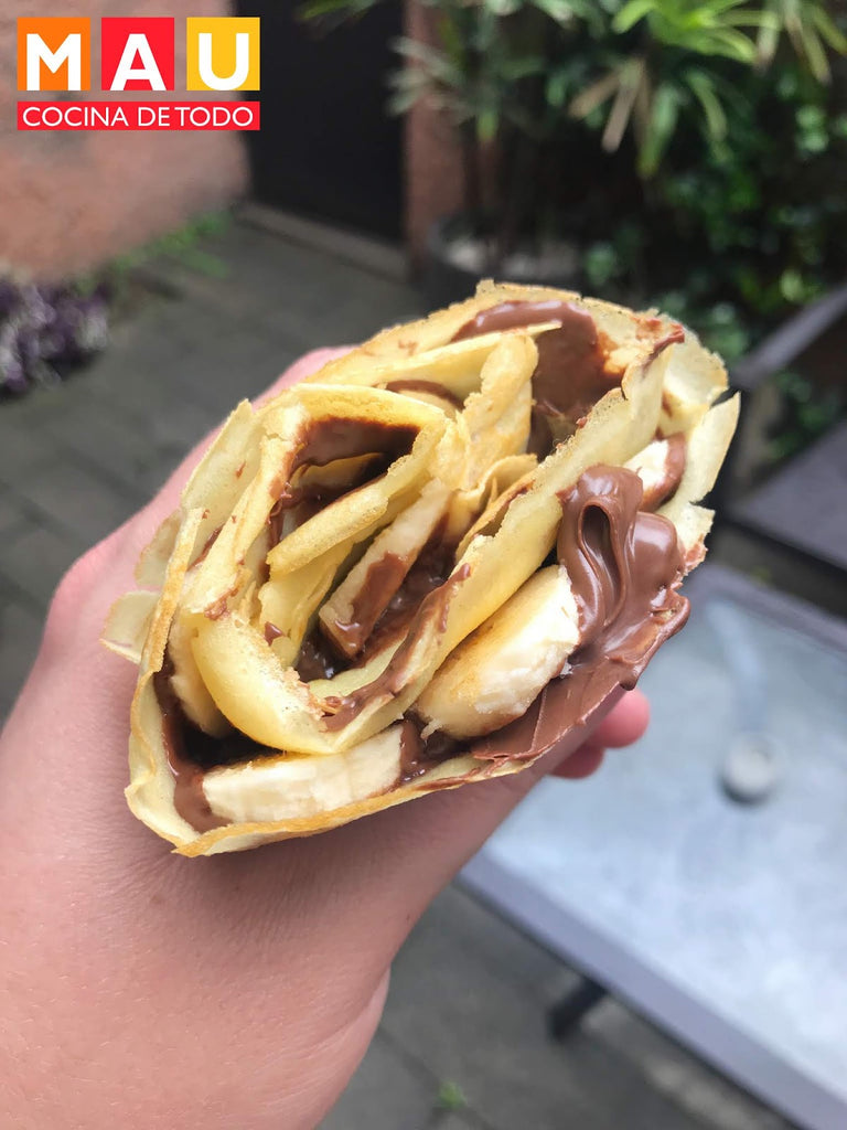 Crepas de Plátano con Nutella