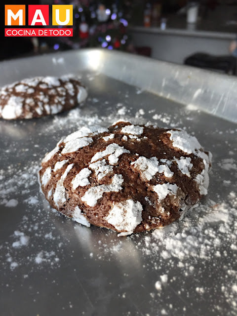 Galletas de Chocolate Craqueladas