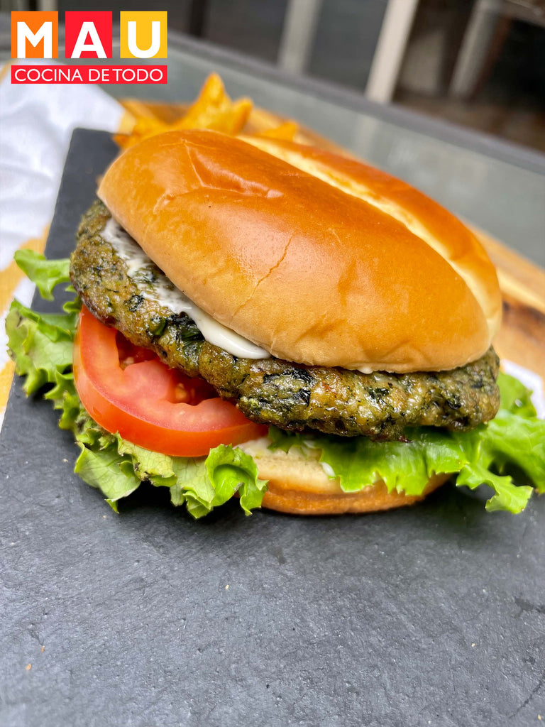 Hamburguesas de Pollo y Espinacas