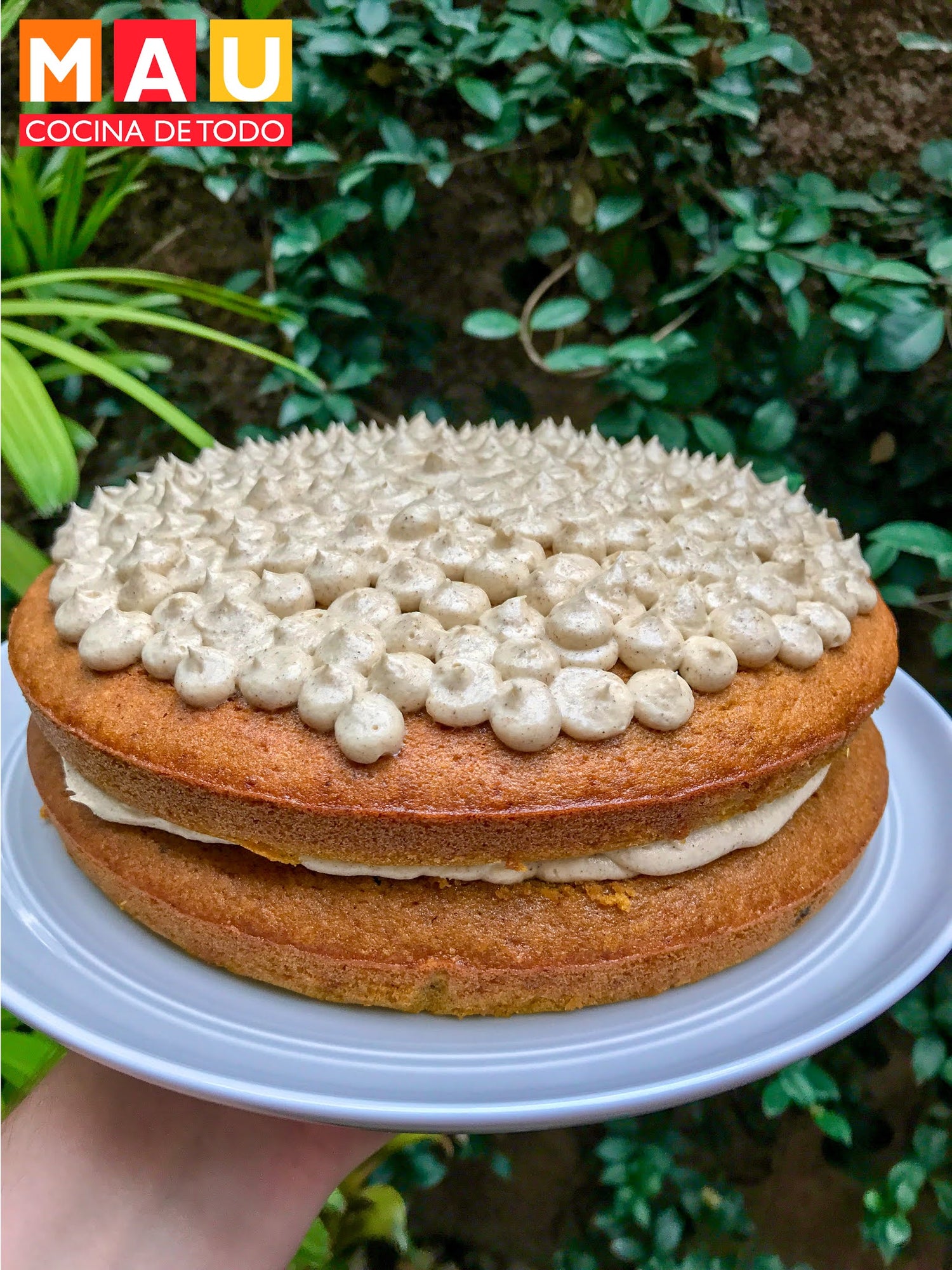 Pastel de Calabaza con Betún de Pumpkin Spice