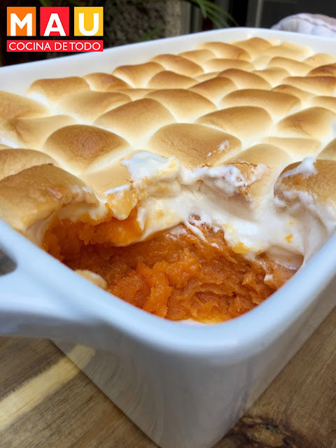 Puré de Camote con Malvaviscos