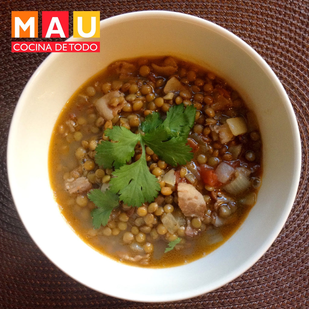 Sopa de Lentejas con Tocino