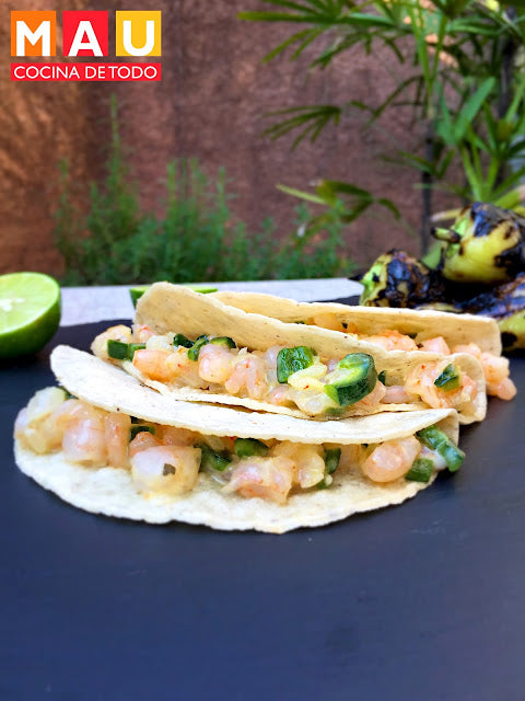 Tacos Gobernador (de camarón)