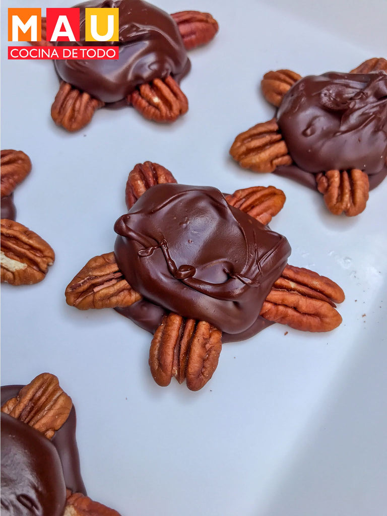 Tortugas de Chocolate y Caramelo