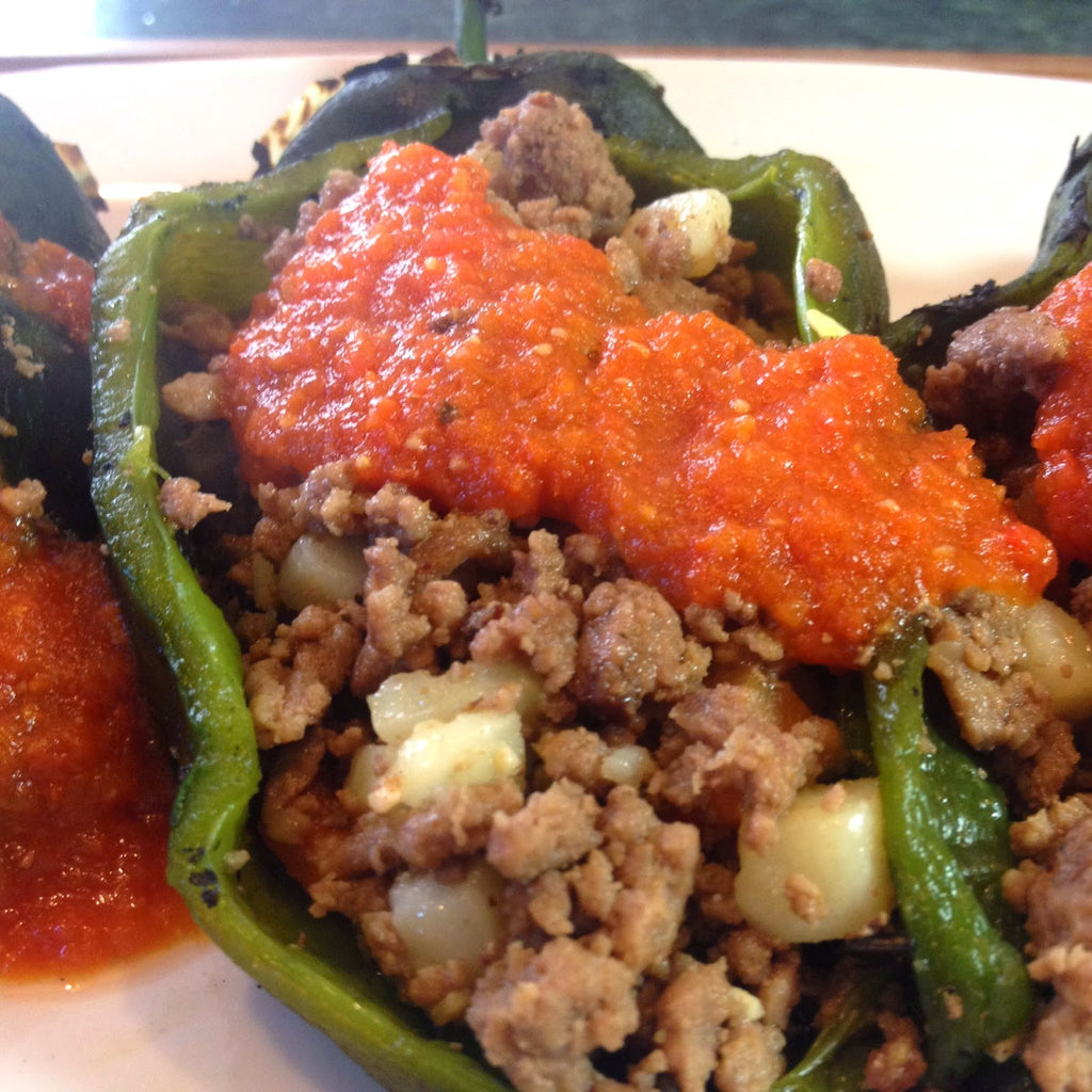 Chiles Rellenos de Picadillo