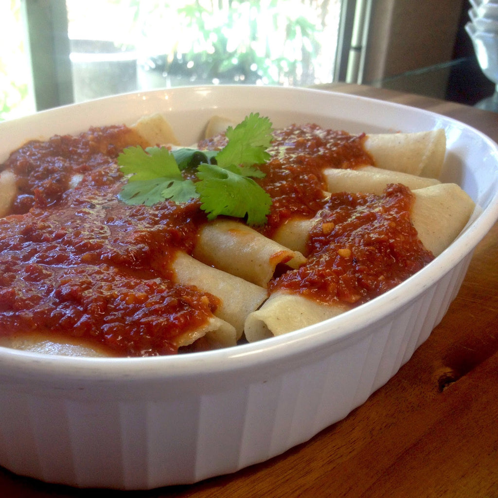 Enchiladas en Salsa Roja Taquera