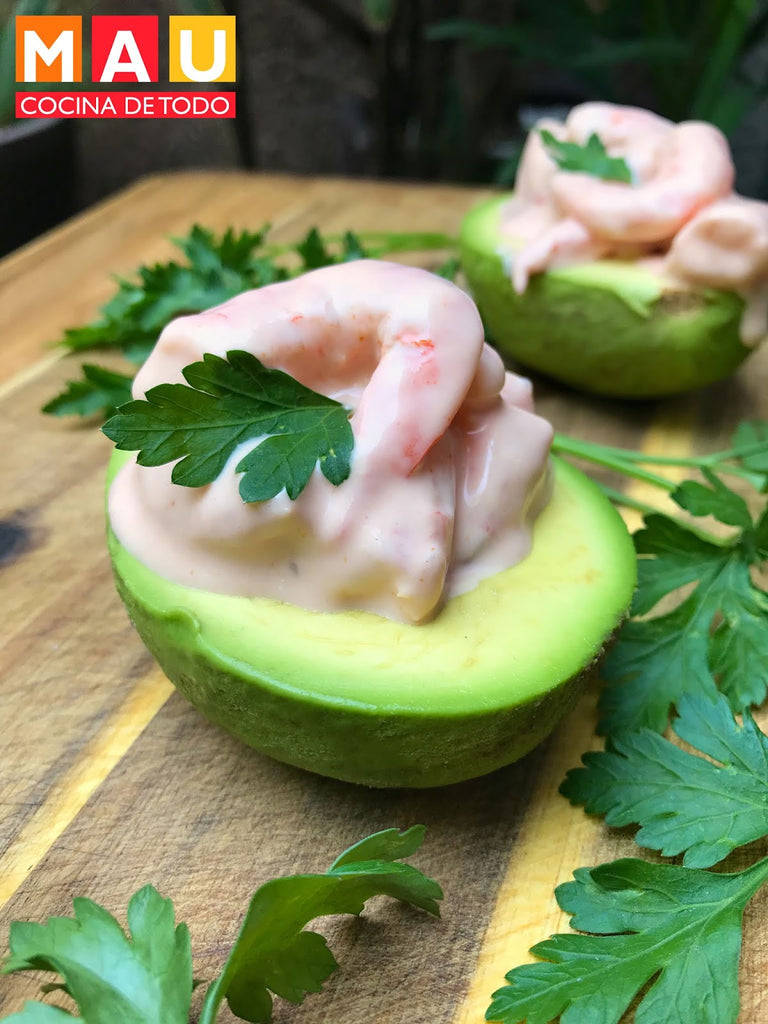 Aguacates Rellenos de Camarón