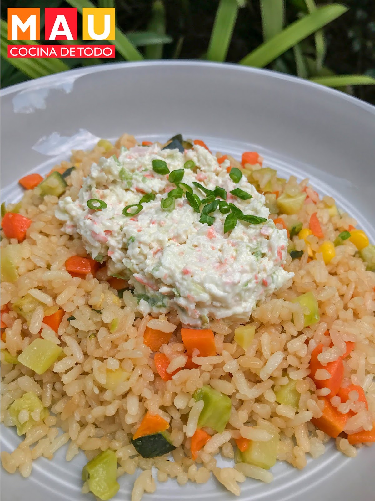 Arroz Frito con Tampico (Yakimeshi con Ensalada de Surimi)