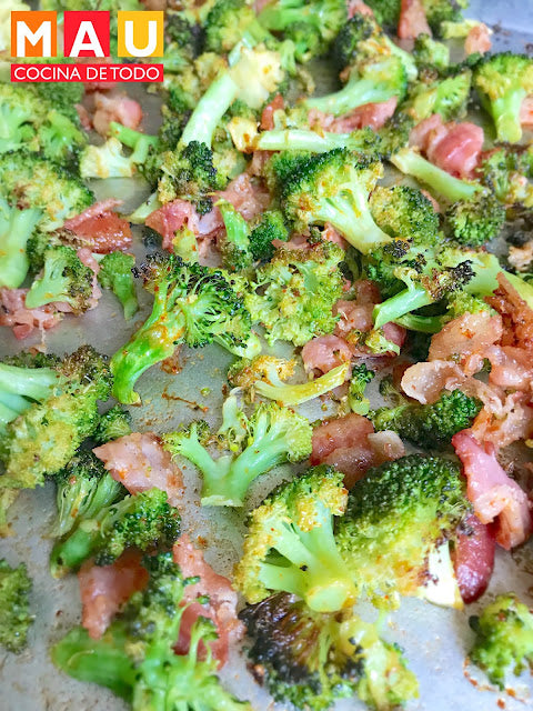 Brocoli al Horno con Tocino