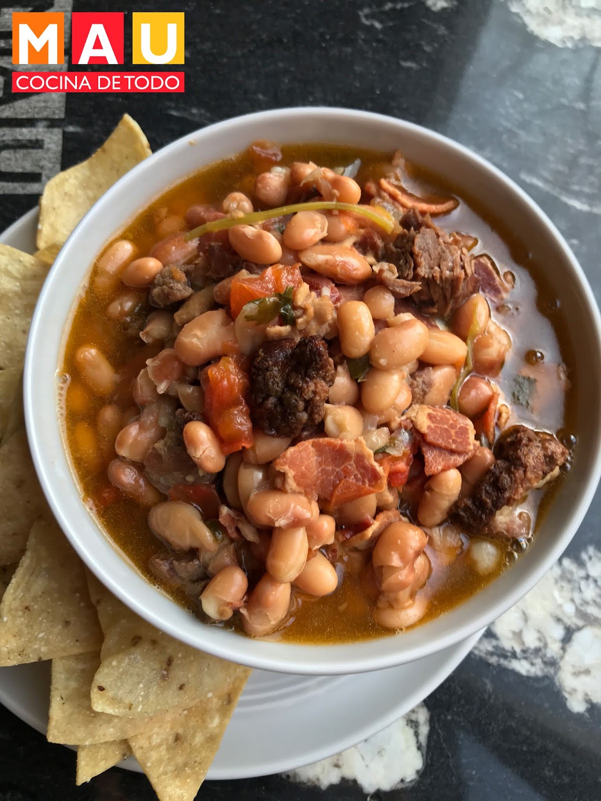 Frijoles Charros con Ribeye en InstantPot