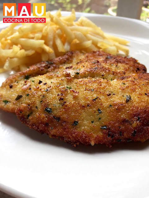 Milanesas de Pollo Italianas (Con Queso Parmesano y Perejil)