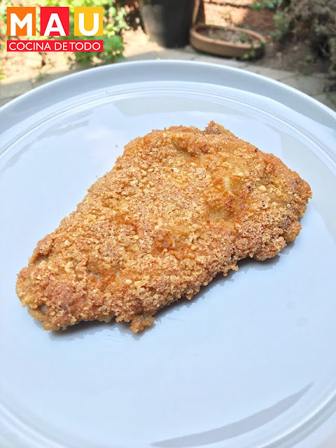 Milanesas de Res Empanizadas con Chicharron (Keto)