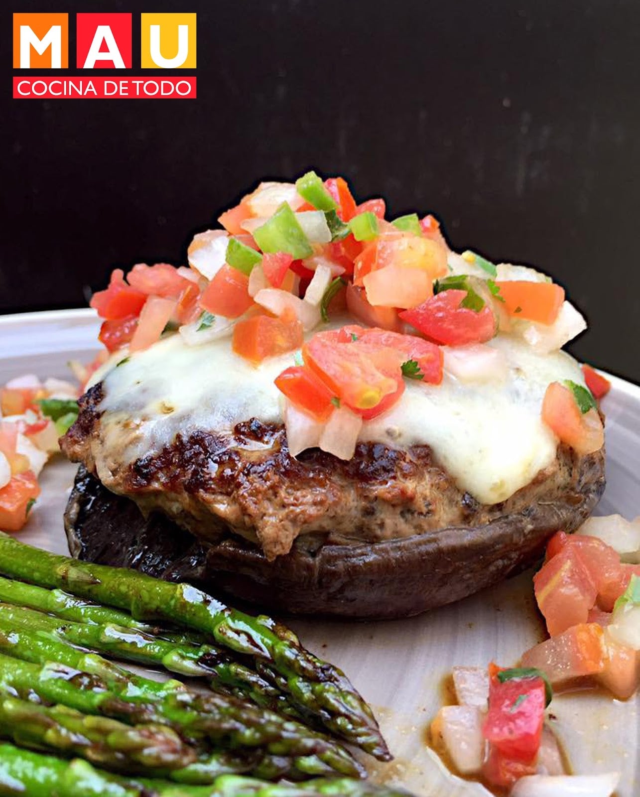 Hamburguesas Portobello (sin pan / low carb)