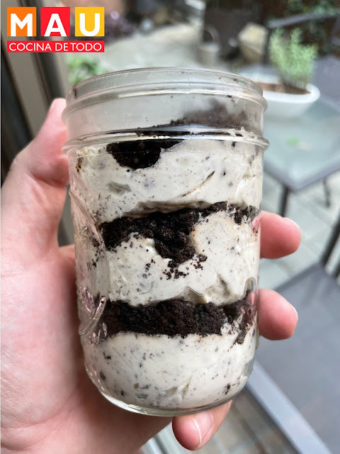 Vasitos de Cheesecake Oreo